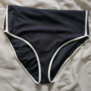 Calia Bikini Swim Bottoms Women's Size XXL Black High Rise NWT *blemished*